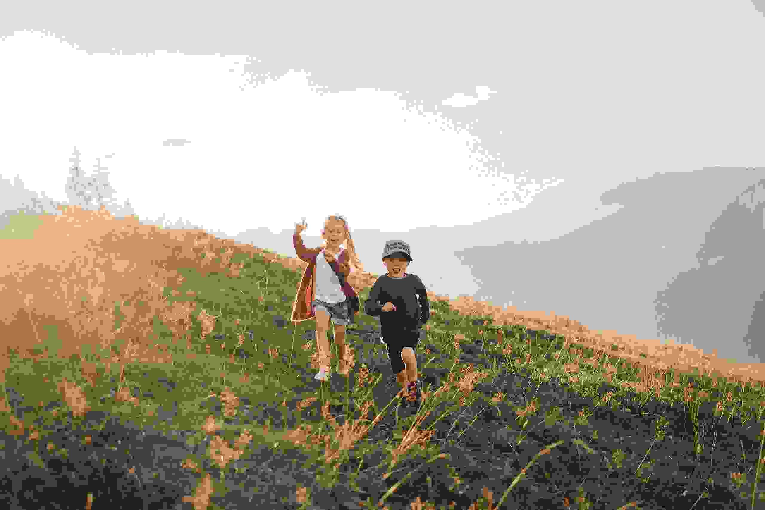 Wandern in Abendstimmung Wandern in Abendstimmung
